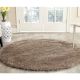 Modern Beige Shaggy Hall Rug