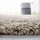 Modern Beige Shaggy Living Rug