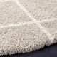 Modern Beige Shaggy Living Rug