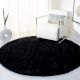 Modern Black Shaggy Hall Rug