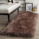 Modern Brown Shaggy Living Mat