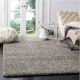 Bold Grey Plush Living Rug