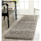 Bold Grey Plush Living Rug