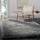 Soft Grey Shaggy Bedroom Mat