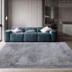 Modern Grey Shaggy Bedroom Mat