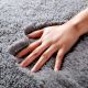 Modern Grey Shaggy Bedroom Mat