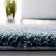 Blue Modern Shaggy Hall Mat
