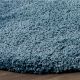 Blue Modern Shaggy Hall Mat