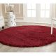 Modern Maroon Geometric Bedroom Rug