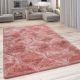 Modern Pink Geometric Dining Rug