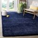 Soft Navy Blue Shaggy Hall Rug