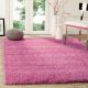 Modern Pink Plush Home Carpet