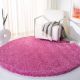 Modern Pink Plush Home Carpet