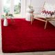 Bold Red Handwoven Hall Rug