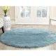 Handmade Bedside Sky Blue Rug