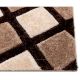 Modern Brown Plush Hall Rug