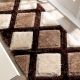 Modern Brown Plush Hall Rug