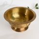 Wide Rim Vintage Brass Bowl for Prayer Room
