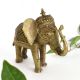 Ornate Brass Elephant Statue for Home Decoration