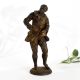 Dancing Man Metal Sculpture in Antique Finish