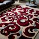 Handtufted Crimson Swirl Harmony Rug