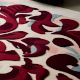 Handtufted Crimson Swirl Harmony Rug