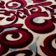 Handtufted Crimson Swirl Harmony Rug