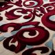 Handtufted Crimson Swirl Harmony Rug