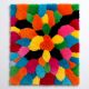 Handtufted Vibrant Petal Patch Rug
