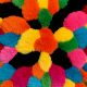 Handtufted Vibrant Petal Patch Rug