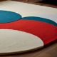 Handtufted Abstract Color Circle Rug