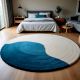 Handtufted Coastal Wave Round Rug