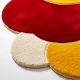 Handtufted Sunset Trio Circle Rug