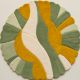 Handtufted Verdant Swirl Petal Rug