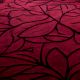 Handtufted Crimson Vine Pattern Rug