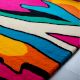 Handtufted Vivid Wave Abstract Rug