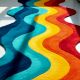 Handtufted Rainbow Wave Runner Rug