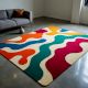 Handtufted Playful Waves Color Rug