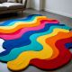 Handtufted Rainbow Ripple Layer Rug
