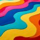 Handtufted Rainbow Ripple Layer Rug