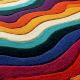 Handtufted Layered Sunset Ripple Rug