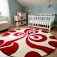 Handtufted Cherry Swirl Nursery Rug