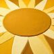 Handtufted Golden Sunburst Play Rug
