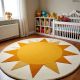 Handtufted Radiant Sun Wheel Rug
