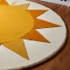 Handtufted Radiant Sun Wheel Rug