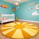 Handtufted Golden Sun Ray Rug