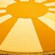Handtufted Golden Sun Ray Rug