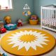 Handtufted Sunny Rayburst Play Rug