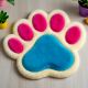 Handtufted Vibrant Pawprint Play Rug