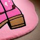 Handtufted Pink Cowboy Boot Rug